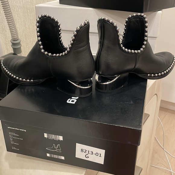 ALEXANDER WANG KORI CUT OUT CALF BOOTS - Picture 2 of 8